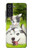 W3795 Grumpy Kitten Cat Playful Siberian Husky Dog Paint Hülle Schutzhülle Taschen und Leder Flip für Samsung Galaxy S21 FE 5G