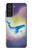 W3802 Dream Whale Pastel Fantasy Hülle Schutzhülle Taschen und Leder Flip für Samsung Galaxy S21 FE 5G