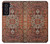 W3813 Persian Carpet Rug Pattern Hülle Schutzhülle Taschen und Leder Flip für Samsung Galaxy S21 FE 5G