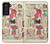 W3820 Vintage Cowgirl Fashion Paper Doll Hülle Schutzhülle Taschen und Leder Flip für Samsung Galaxy S21 FE 5G