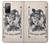 W3818 Vintage Playing Card Hülle Schutzhülle Taschen und Leder Flip für Samsung Galaxy S20 FE