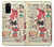 W3820 Vintage Cowgirl Fashion Paper Doll Hülle Schutzhülle Taschen und Leder Flip für Samsung Galaxy S20