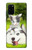 W3795 Grumpy Kitten Cat Playful Siberian Husky Dog Paint Hülle Schutzhülle Taschen und Leder Flip für Samsung Galaxy S20 Plus, Galaxy S20+