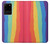 W3799 Cute Vertical Watercolor Rainbow Hülle Schutzhülle Taschen und Leder Flip für Samsung Galaxy S20 Plus, Galaxy S20+