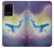 W3802 Dream Whale Pastel Fantasy Hülle Schutzhülle Taschen und Leder Flip für Samsung Galaxy S20 Plus, Galaxy S20+