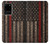 W3804 Fire Fighter Metal Red Line Flag Graphic Hülle Schutzhülle Taschen und Leder Flip für Samsung Galaxy S20 Plus, Galaxy S20+