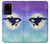 W3807 Killer Whale Orca Moon Pastel Fantasy Hülle Schutzhülle Taschen und Leder Flip für Samsung Galaxy S20 Plus, Galaxy S20+