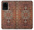 W3813 Persian Carpet Rug Pattern Hülle Schutzhülle Taschen und Leder Flip für Samsung Galaxy S20 Plus, Galaxy S20+