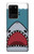 W3825 Cartoon Shark Sea Diving Hülle Schutzhülle Taschen und Leder Flip für Samsung Galaxy S20 Ultra