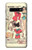 W3820 Vintage Cowgirl Fashion Paper Doll Hülle Schutzhülle Taschen und Leder Flip für Samsung Galaxy S10 Plus