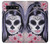 W3821 Sugar Skull Steam Punk Girl Gothic Hülle Schutzhülle Taschen und Leder Flip für Samsung Galaxy S10 Plus