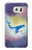 W3802 Dream Whale Pastel Fantasy Hülle Schutzhülle Taschen und Leder Flip für Samsung Galaxy S7 Edge