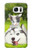 W3795 Grumpy Kitten Cat Playful Siberian Husky Dog Paint Hülle Schutzhülle Taschen und Leder Flip für Samsung Galaxy S7
