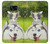 W3795 Grumpy Kitten Cat Playful Siberian Husky Dog Paint Hülle Schutzhülle Taschen und Leder Flip für Samsung Galaxy S7