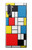 W3814 Piet Mondrian Line Art Composition Hülle Schutzhülle Taschen und Leder Flip für Samsung Galaxy Note 10