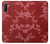 W3817 Red Floral Cherry blossom Pattern Hülle Schutzhülle Taschen und Leder Flip für Samsung Galaxy Note 10