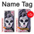 W3821 Sugar Skull Steam Punk Girl Gothic Hülle Schutzhülle Taschen und Leder Flip für Samsung Galaxy Note 10