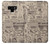 W3819 Retro Vintage Paper Hülle Schutzhülle Taschen und Leder Flip für Note 9 Samsung Galaxy Note9