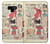 W3820 Vintage Cowgirl Fashion Paper Doll Hülle Schutzhülle Taschen und Leder Flip für Note 9 Samsung Galaxy Note9