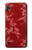 W3817 Red Floral Cherry blossom Pattern Hülle Schutzhülle Taschen und Leder Flip für Samsung Galaxy A10