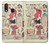 W3820 Vintage Cowgirl Fashion Paper Doll Hülle Schutzhülle Taschen und Leder Flip für Samsung Galaxy A20e