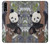 W3793 Cute Baby Panda Snow Painting Hülle Schutzhülle Taschen und Leder Flip für Samsung Galaxy A20s