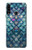 W3809 Mermaid Fish Scale Hülle Schutzhülle Taschen und Leder Flip für Samsung Galaxy A20s