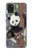 W3793 Cute Baby Panda Snow Painting Hülle Schutzhülle Taschen und Leder Flip für Samsung Galaxy A21s