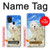 W3794 Arctic Polar Bear in Love with Seal Paint Hülle Schutzhülle Taschen und Leder Flip für Samsung Galaxy A21s