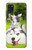 W3795 Grumpy Kitten Cat Playful Siberian Husky Dog Paint Hülle Schutzhülle Taschen und Leder Flip für Samsung Galaxy A21s