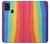 W3799 Cute Vertical Watercolor Rainbow Hülle Schutzhülle Taschen und Leder Flip für Samsung Galaxy A21s