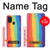 W3799 Cute Vertical Watercolor Rainbow Hülle Schutzhülle Taschen und Leder Flip für Samsung Galaxy A21s