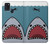 W3825 Cartoon Shark Sea Diving Hülle Schutzhülle Taschen und Leder Flip für Samsung Galaxy A21s