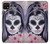 W3821 Sugar Skull Steam Punk Girl Gothic Hülle Schutzhülle Taschen und Leder Flip für Samsung Galaxy A22 5G