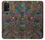 W3815 Psychedelic Art Hülle Schutzhülle Taschen und Leder Flip für Samsung Galaxy A32 4G