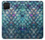 W3809 Mermaid Fish Scale Hülle Schutzhülle Taschen und Leder Flip für Samsung Galaxy A42 5G