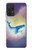 W3802 Dream Whale Pastel Fantasy Hülle Schutzhülle Taschen und Leder Flip für Samsung Galaxy A72, Galaxy A72 5G