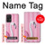 W3805 Flamingo Pink Pastel Hülle Schutzhülle Taschen und Leder Flip für Samsung Galaxy A72, Galaxy A72 5G