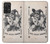 W3818 Vintage Playing Card Hülle Schutzhülle Taschen und Leder Flip für Samsung Galaxy A72, Galaxy A72 5G