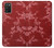 W3817 Red Floral Cherry blossom Pattern Hülle Schutzhülle Taschen und Leder Flip für Samsung Galaxy A03S