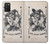 W3818 Vintage Playing Card Hülle Schutzhülle Taschen und Leder Flip für Samsung Galaxy A03S