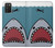 W3825 Cartoon Shark Sea Diving Hülle Schutzhülle Taschen und Leder Flip für Samsung Galaxy A03S