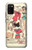 W3820 Vintage Cowgirl Fashion Paper Doll Hülle Schutzhülle Taschen und Leder Flip für Samsung Galaxy A02s, Galaxy M02s