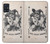 W3818 Vintage Playing Card Hülle Schutzhülle Taschen und Leder Flip für Samsung Galaxy A51