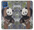 W3793 Cute Baby Panda Snow Painting Hülle Schutzhülle Taschen und Leder Flip für Samsung Galaxy M62