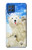 W3794 Arctic Polar Bear in Love with Seal Paint Hülle Schutzhülle Taschen und Leder Flip für Samsung Galaxy M62