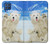 W3794 Arctic Polar Bear in Love with Seal Paint Hülle Schutzhülle Taschen und Leder Flip für Samsung Galaxy M62