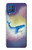 W3802 Dream Whale Pastel Fantasy Hülle Schutzhülle Taschen und Leder Flip für Samsung Galaxy M62