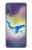 W3802 Dream Whale Pastel Fantasy Hülle Schutzhülle Taschen und Leder Flip für Samsung Galaxy A7 (2018)