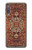 W3813 Persian Carpet Rug Pattern Hülle Schutzhülle Taschen und Leder Flip für Samsung Galaxy A7 (2018)